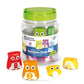 Learning Resources Snap-N-Learn Rainbow Color And Shape Recognition, Letter Owls, Alphabet Toy, 10 Pieces, Ages 2+