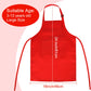 Bouiexye 5 Pack Kids Apron Adjustable Children Apron with 2 Pockets Children Chef Painting Aprons for Cooking Baking Painting Cr