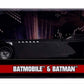 DC Comics 1:24 Batman Animated Series Batmobile Die-cast Car with 2.75'' Batman Figure, Toys for Kids and Adults,Black