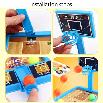 2 Pack Basketball Game Toys, Tabletop Basketball Shooting Game For Kids And Adults, Desk Games For Office For Adult To Reduce St