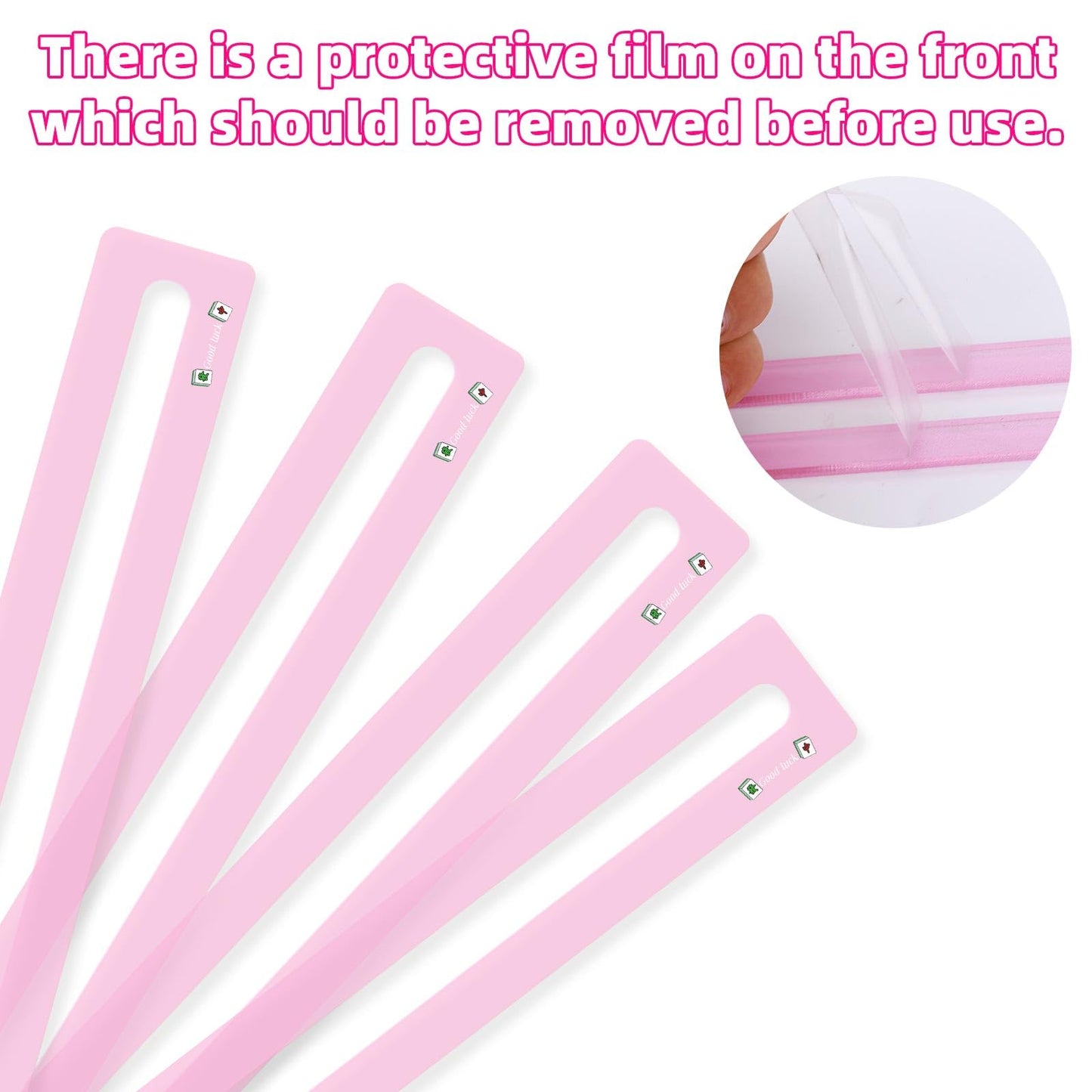 BOXOB 4pcs Mahjong Finder  Good Luck Mahjong Card Guide Marker Rules Mah Jongg Reader Helper Strips Accessories Gifts for Players