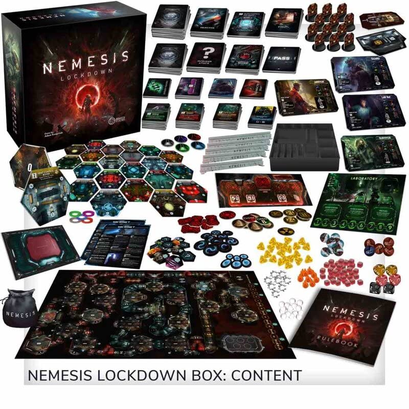 Rebel Studio Nemesis Lockdown - Sci-Fi Horror Miniatures Game, 1-5 Players, Ages 14+, Plastic, Multicolor, Model NEMLD01