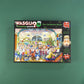 Jumbo, Wasgij, Retro Original 16 - The Christmas Show, Unique Collectable Jigsaw Puzzles For Adults, 1,000 Piece