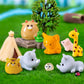 Ysesoai 45Pcs Mini Resin Animal, 45 Styles Tiny Resin Animals Miniature Little Ducks Bulk For Micro Fairy Garden Landscape Accessories Dollhouse Hide Crafts Decor Aquarium Toys