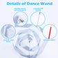 Hiunicorn 12Pcs Silver Dance Wands Ribbons Streamer For Kids Praise Streamer Circus Carnival Rhythmic Gymnastics Ballet Birthday Party, Ribbon Baton Twirling Sticks Silks Streamers Wands