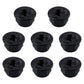 Hobbypark Aluminum M4 4Mm Flanged Nylon Lock Nuts For 1/10 Scale Rc Car Truck Buggy Crawler Wheels(8-Pack) (Black)