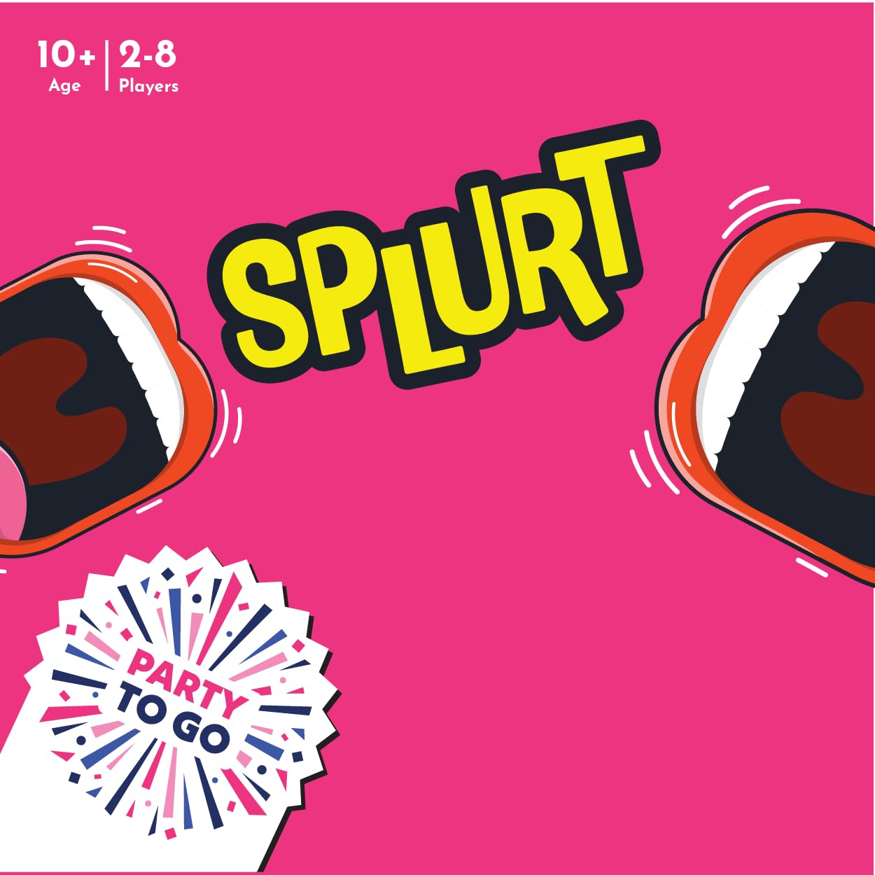 Gamewright Party to Go - Splurt - Fast-Paced Card Game for Ages 10+, 2-8 Players, Model 1302