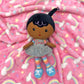 Baby Starters Plush Snuggle Buddy Black Baby Doll, Willow, Darker Complexion, 11 Inch