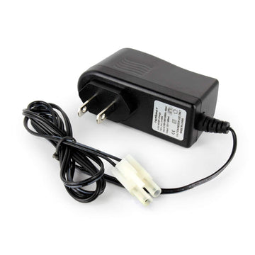 Tenergy RC Battery Charger for 9.6V (8S) NiMH/NiCd Battery Packs, 12V 400mA AC Plug Charger w/Standard Tamiya Connector for RC H