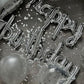 Atpata Funky Alphabetic Happy Birthday Text Foil Balloons for Unisex Birthday Party Decoration (Cursive Silver)