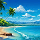 Tulip N Turtle Coast Diy Acrylic Paint By Number Kit For Adults Beginner Canvas Painting By Number Acrylic Painting. Wall Decora