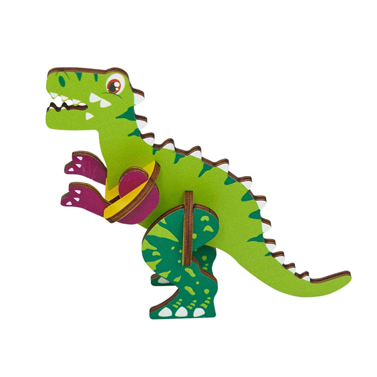 Bnf Wooden Insert Puzzle Kindergarten Diy Toy Model For Toddler Birthday Gifts Dinosaurbaby | Toys For Baby | Developmental Baby