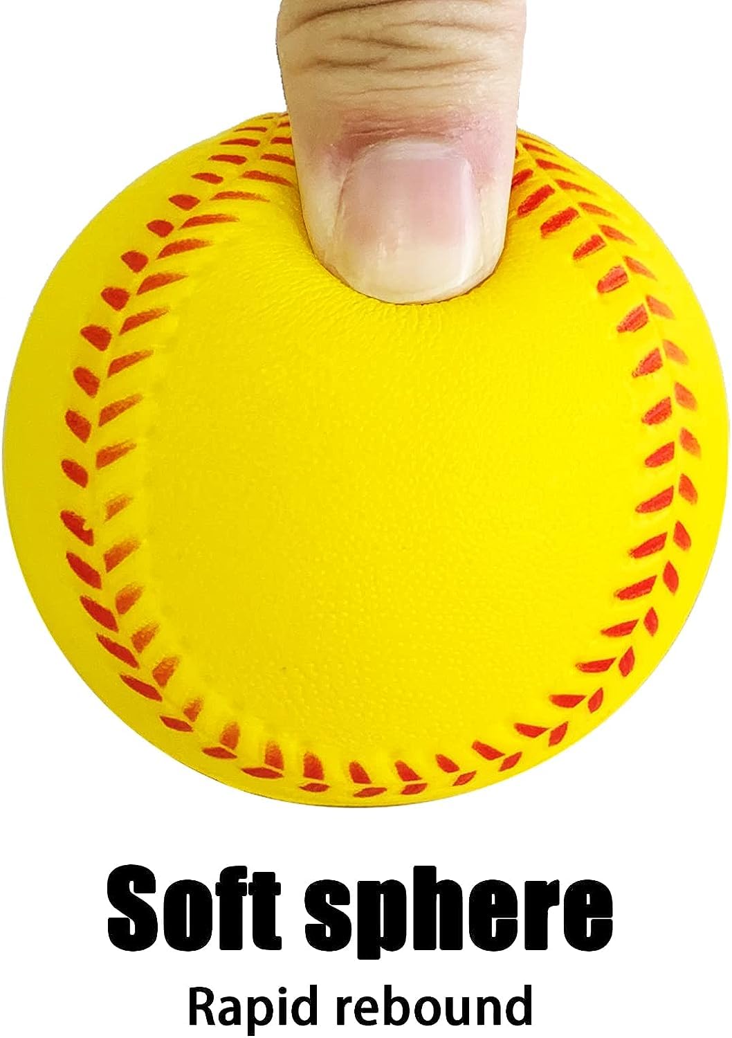 Baisidiwei Soft Baseballs, Foam Baseballs For Kids Teenager Players Training Balls 6 Pcs Foam Baseballs Training Balls For Hitti
