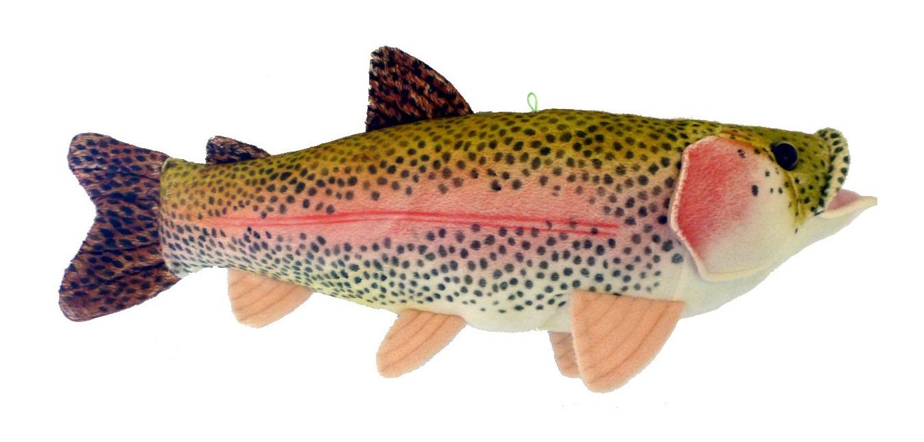 Adore Plush Company 16" Rainbow Trout Plush Stuffed Animal Wall Mount Toy