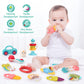 Qizebaby Baby Toys 6 To 12 Months, 12Pcs Rattle Baby Teething Toys, Shaker Grab And Spin Rattles Toy, Music Learning Toys For 0