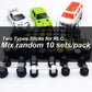 Mixed 10 Set 1/64 Wheels And Tires (10 Mixed Rlc Slicks)