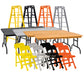 Complete Set Of All 4 Ultimate Ladder, Table & Chairs Playsets For Wrestling Action Figures
