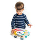 Tender Leaf Toys - 12 Pcs Bear Colors Clock, Early Learning Time, Educational Learning Clock Toy - Wooden Clock, Lovely Shapes - Cognitive Toy For Kids