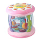 Atorse Baby Musical Drum Toy With Light Montessori Toy For Baby Toddlers Boys Girls Rotating Pink