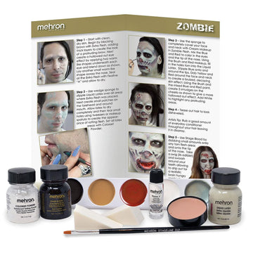 Mehron Makeup Premium Character Kits| Makeup Kits for Halloween & Cosplay| Made in the USA | Complete Makeup Kit | Includes all