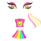 Mattel Lotta Looks Rainbow Mood Pack, GGR25, Plastic, Multi Color, Plug/Play Pieces