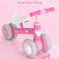 Lilian&Gema Colorful Lighting Baby Balance Bike For 1 Year Old Boys Girls, 12-24 Months Toddler Balance Bike, No Pedal 4 Wheels