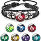 Genshin Impact Bracelet, Anime Luminous Bracelet for Teenager, Fortunate Wristband with 7 pcs Elements Replacement - Fire, Ice, 