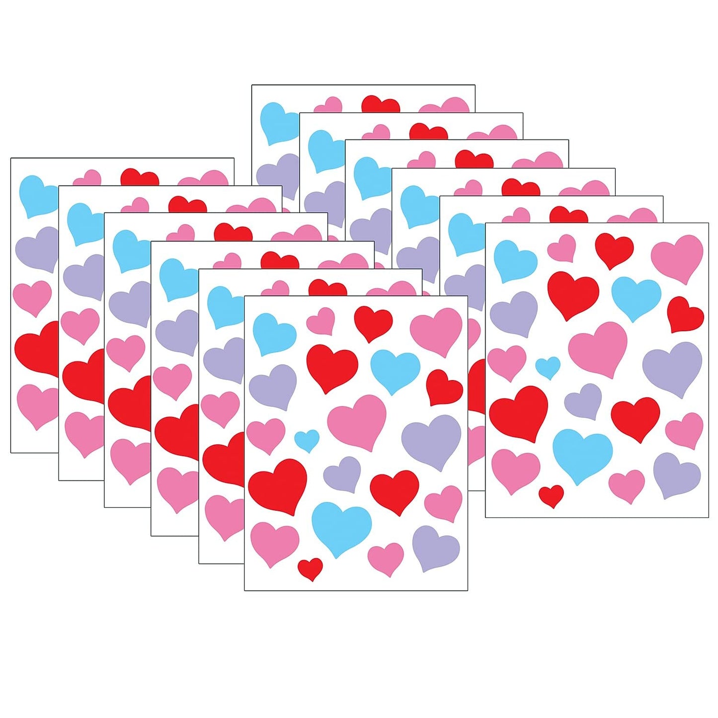 Teacher Created Resources Charming Hearts Stickers, 120/Pack, 12 Packs (TCR8587-12)