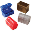 U.S. Toy Retro Miniature Treasure Chest Assorted Shapes & Colors, 4 Pack, Fits Under Bed