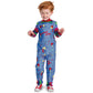 Hikaruer Chucky Costume For Kids Horror Film Dress Up Halloween Toddler Ghost Costume Child'S Cospaly Suit (Medium)