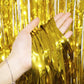 Msmancy Black And Gold Birthday Decorations For Women Men 53Pcs With Happy Birthday Banner Curtains Bottle Crown Heart Star Led