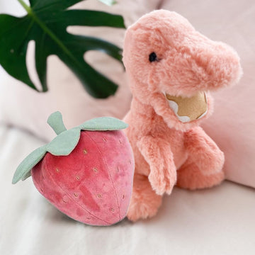 Mon Ami Berry Soft Stuffed Plush Toy - 7   , Handcrafted Squishable Fruit Plushie, Use As Toy Or Nursery Room D  Cor, Great Gift