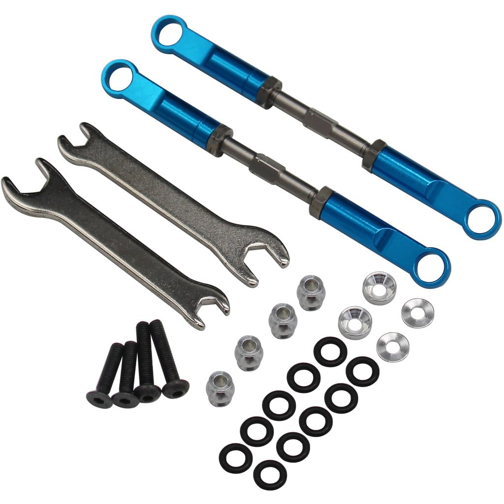 Hot Racing ECT5706 Aluminum 89mm Rear Turnbuckles (Blue) - ECX 2wd