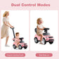 Olakids 3-in-1 Push Car for Toddlers, Pinkish, Safe Guardrails, Under Seat Storage, 33"x16"x37"