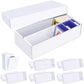 Leyzan Trading Card Storage Box 6 Pack-1600 Count Cardboard Organizer With Dividers For Mtg, Tcg, Sports, Toploader