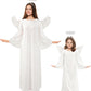 Toulite 3 Pcs Angel Costume For Woman Girls White Angel Gown With Headband And White Wing Nativity Costume For Christmas(39.37 I