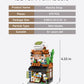 noziaa Japanese City Street View Matcha Shop  MOC Creative Building Blocks House Set  Simulation Architecture Construction Toy  Gifts Idea for Kids mature-themeds (Mini Blocks 379 pcs)
