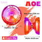 7YO Fingerspin Yoyo AOE for Beginners  Dual Purpose Yoyo Responsive & Unresponsive Yoyo for Finger Spin Trick with 10 Yoyo Strings  Unresponsive Bearing Accessories (Purple Red)