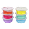 Promote Trader Combo Of 6 Crystal Slime With Free Glitter And Modelling Clay Tools + Paper Straws For Kids Boys And Girls