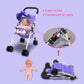 Baby Doll Collection Anivia Doll Stroller Heart Design Gifts For Toddlers And Girls Foldable Doll Stroller