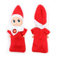 WULEEUPER Tiny Baby Elf Doll | Christmas Miniature Elf Doll | Baby Elves Dolls Toys | Xmas Decoration Gift (Red Girl)