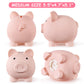 Pjdrllc Piggy Bank, Unbreakable Plastic Money Bank, Coin Bank For Girls And Boys, Medium Size Piggy Banks, Practical Gifts For Birthday, Easter, Baby Shower (Flesh-Colour)