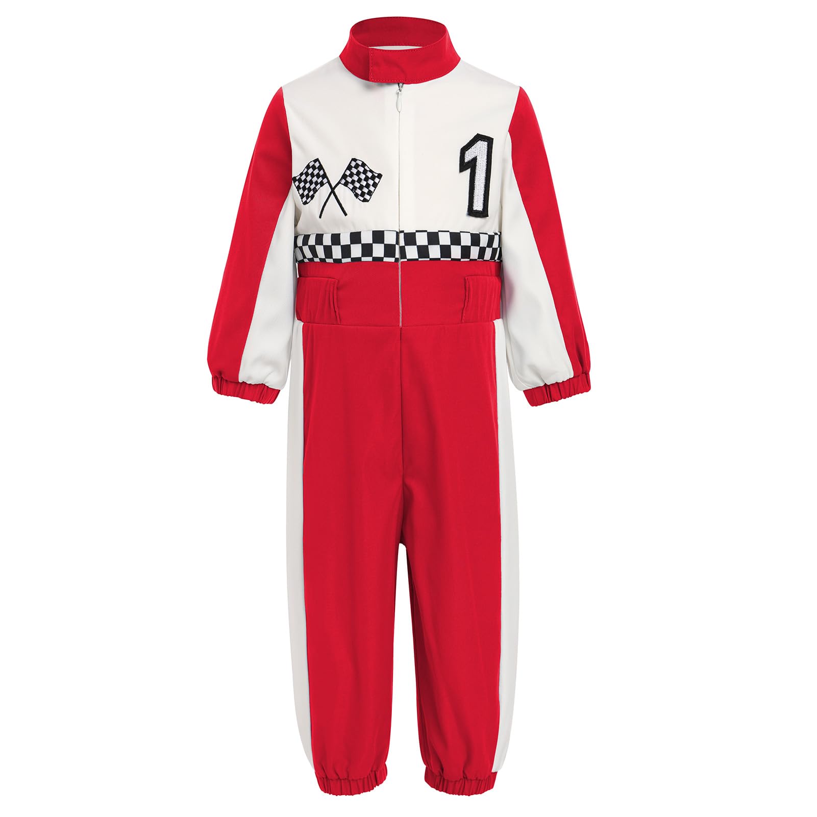 Imekis First Birthday Outfit Boy: Race Car Themed 1St Birthday Outfit Girl One Year Old Cake Smash Outfits Toddler Baby Fall Winter Long Sleeve Jumpsuit Construction Party Photoshoot Red 1 9-12 Months