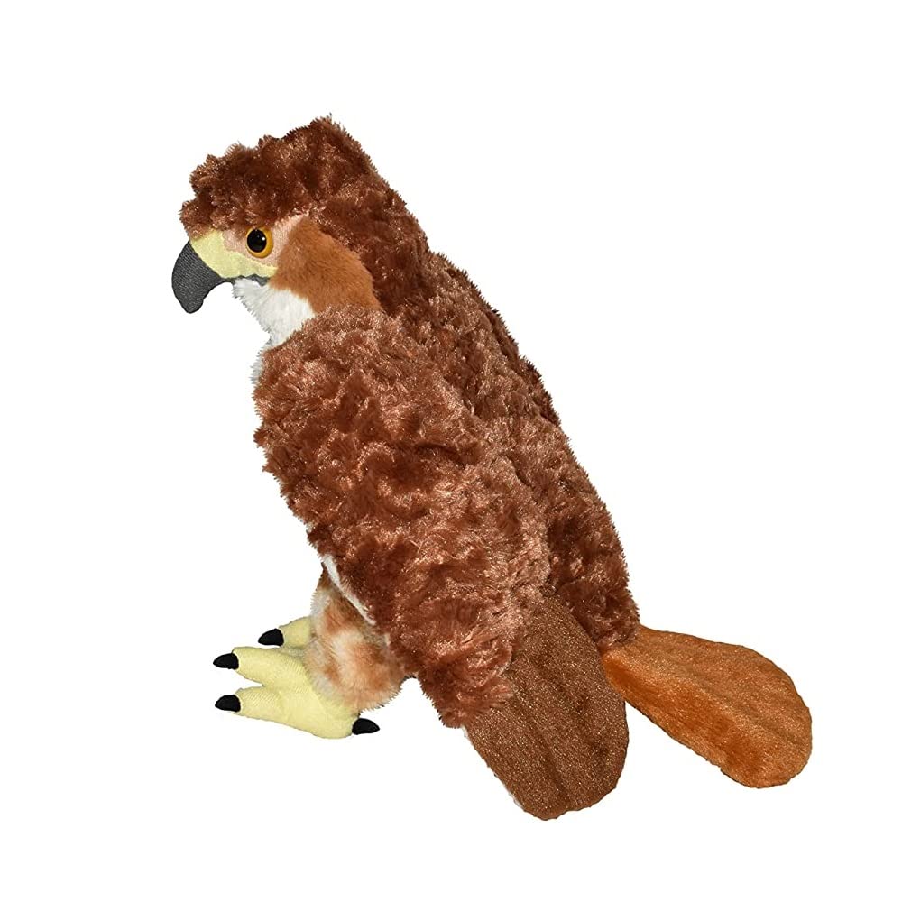 Wild Republic Red Tailed Hawk Plush, Stuffed Animal, Plush Toy, Gifts Kids, Cuddlekins, 12 Inches