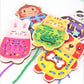 LOOM TREE Montessori Toys Animals Lacing & Tracing Game Educational Toy Gift for Kids | 1 Set Lacing Game Toys