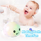 Gigilli Baby Whale Bath Toy, Usb Rechargeable Bath Fountain Toy 6-12 12-18 Months, Light Up Bath Toys Sprinkler, Spray Water Poo
