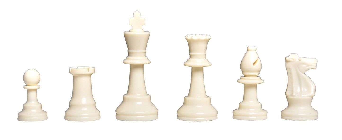 The House Of Staunton Four Player Chess Set Combination - Single Weighted Regulation Colored Chess Pieces, Four Player Vinyl Chess Board