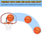 Hymaz 3 Pack 8 Inch Mini Basketballs, Basketballs Set With Air Pump For Kids Toddlers Mini Basketball Hoop, Swimming Pool Basketball Games, Indoor Basketball Hoop, Outdoor Small Hoops Games