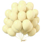 PartyWoo 12 Inch Yellow Balloons, 50 pcs Rubber Balloons for Party Decorations, Birthday & Baby Shower, Pale Yellow - Yellow-Q07