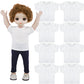 Litherr S 8 Pcs 18 Inch Boy Doll T Shirt Clothes Sublimation 18 Doll Outfits Accessories Classical Tee Shirts Fit 18 Inches Doll for Doll Decoration DIY Pretend Play